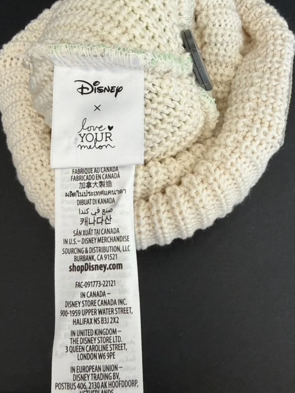 Disney X Love Your Melon Tiana Princess and the Frog Pom Beanie